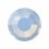 PRECIOSA THERMOADHESIVE SS30 (6, 5 mm) LIGHT SAPPHIRE OPAL-Pack of 144