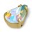 DROP MM13x8 CRYSTAL AB gold-5pcs
