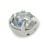 RHINESTONE ROUND SS30 CRYSTAL silver-20pcs