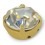 RHINESTONE ROUND SS40 CRYSTAL-gold-20pcs