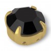 RHINESTONE ROUND SS40 black-gold-20pcs sale online, best price