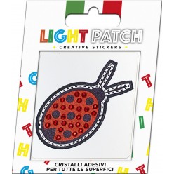 Light Patch Coccinella Sticker Cristalli Rosso miglior prezzo