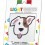 Light Patch Dog Sticker Amethyst Crystals