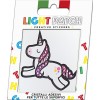 Light Light Amethyst Crystal Unicorn Sticker Patch sale online