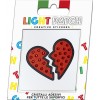 Light Patch Broken Heart Sticker Light Siam Crystals sale