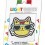 Cristaux citrine d’autocollant de chat de tache légère