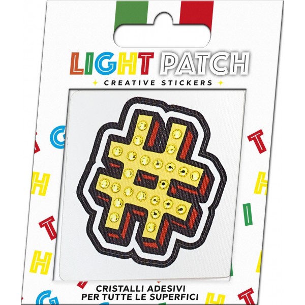 Light Citrine Crystals Hashtag Sticker Patch sale online, best