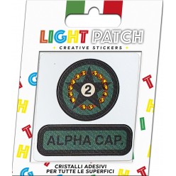 Light Patch Stella Militare Sticker Cristalli Light Topaz