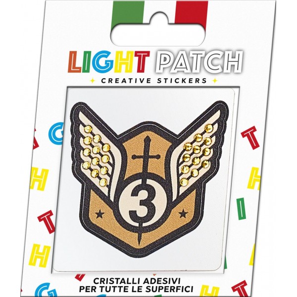 Light Patch Stemma Militare 1 Sticker Cristalli Sun miglior