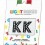 Light Patch Letters KK Sticker Black Crystals Cry