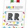 Light Patch Letters RR Sticker Black Crystals Cry sale online