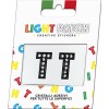 Light Patch Lettere TT Sticker Cristalli Nero Cry miglior prezzo