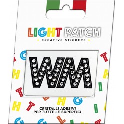 Light Patch Letters WW Sticker Black Crystals Cry sale online