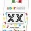 Light Patch Letters XX Sticker Black Crystals Cry