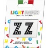 Light Patch Letters ZZ Sticker Black Crystals Cry sale online