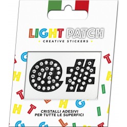 Light Patch Black Crystals Cry Sticker Symbols sale online