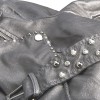 Women's eco-leather jacket in metallic gray sale online, best