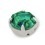 RHINESTONE MAXIMA SS30 EMERALD-silver-20pcs