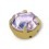 STRASS TONDO SS30 VIOLET-ORO-20PZ