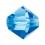 PRECIOSA BICONES MM4 SAPPHIRE-Pack of 144