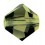 BICONE PRECIOSA MM4 OLIVINE-144PZ