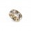 RONDELLE RONDE STRASS PRECIOSA MM6 CRISTAL-OR-PACK 20 PIÈCES