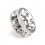 RONDELLE RONDE STRASS PRECIOSA MM8 CRISTAL-ARGENT-PACK 20 PIÈCES