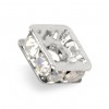 STRASS PRECIOSA LAVEUSE CARRÉE MM6x6 CRYSTAL-SILVER-PACK 20