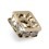 MM STRASS PRECIOSA 6x6 LAVEUSE CARRÉE CRYSTAL-GOLD-PACK 20 PIÈCES