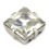 CARRÉ MM10x10 CRISTAL-ARGENT-3PZ