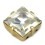 10x10 SQUARE CRYSTAL-gold-3pcs