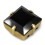 CARRÉ MM10x10 NOIR-OR-3PZ