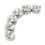 CATENA METALLO SS29 (6,5mm) CRYSTAL-ARGENTO-20CM