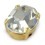 MM10x8 OVAL CRYSTAL-gold-3pcs