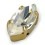 SHUTTLE MM15x7 CRYSTAL-gold-3pcs